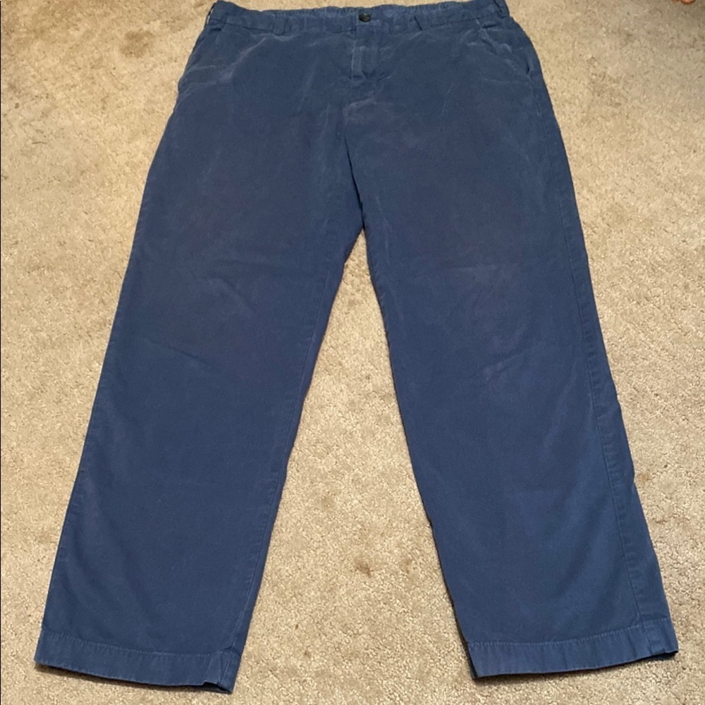 Brooks Brothers Blue Chinos Cotton Dress Pants Classic Style Timeless Career